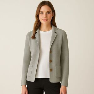 Revolve Falconeri Knit Button Front Extra Fine Merino Wool Jacket Cardigan
